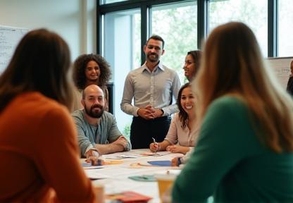 Maple Leaf Growth Solutions team coaching a group